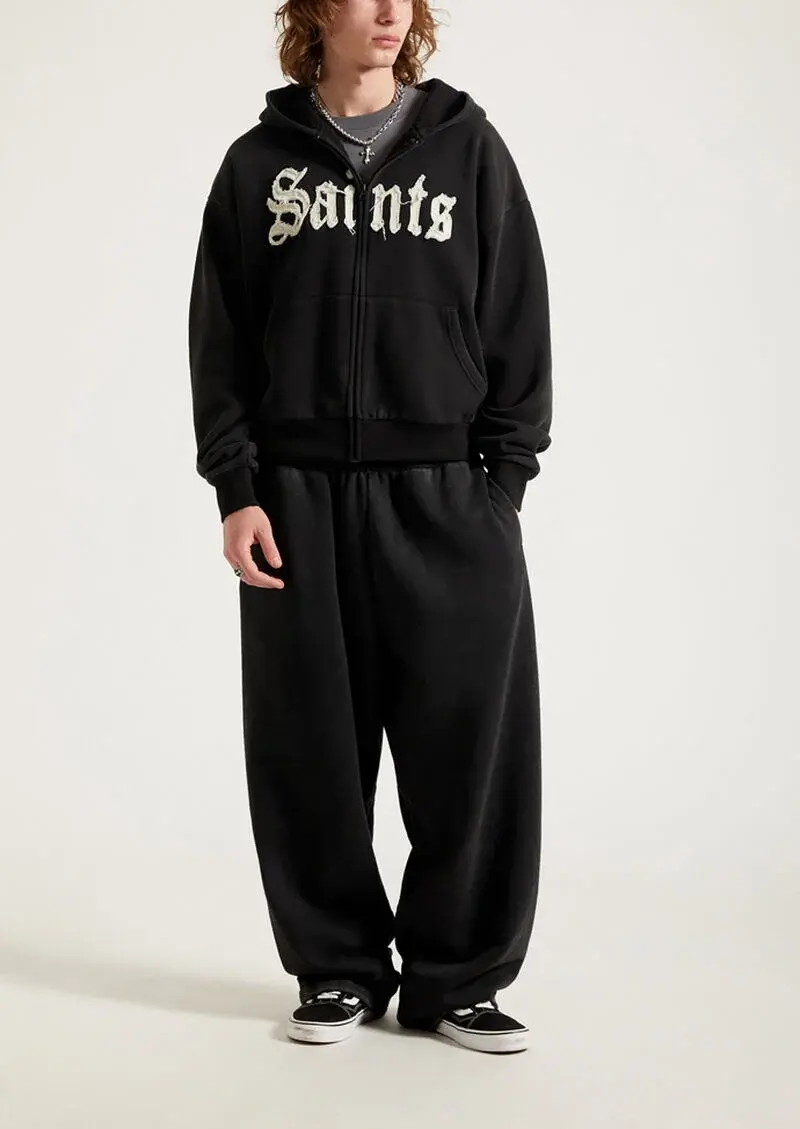 Relaxed fit custom tracksuit sets for casualwear brands