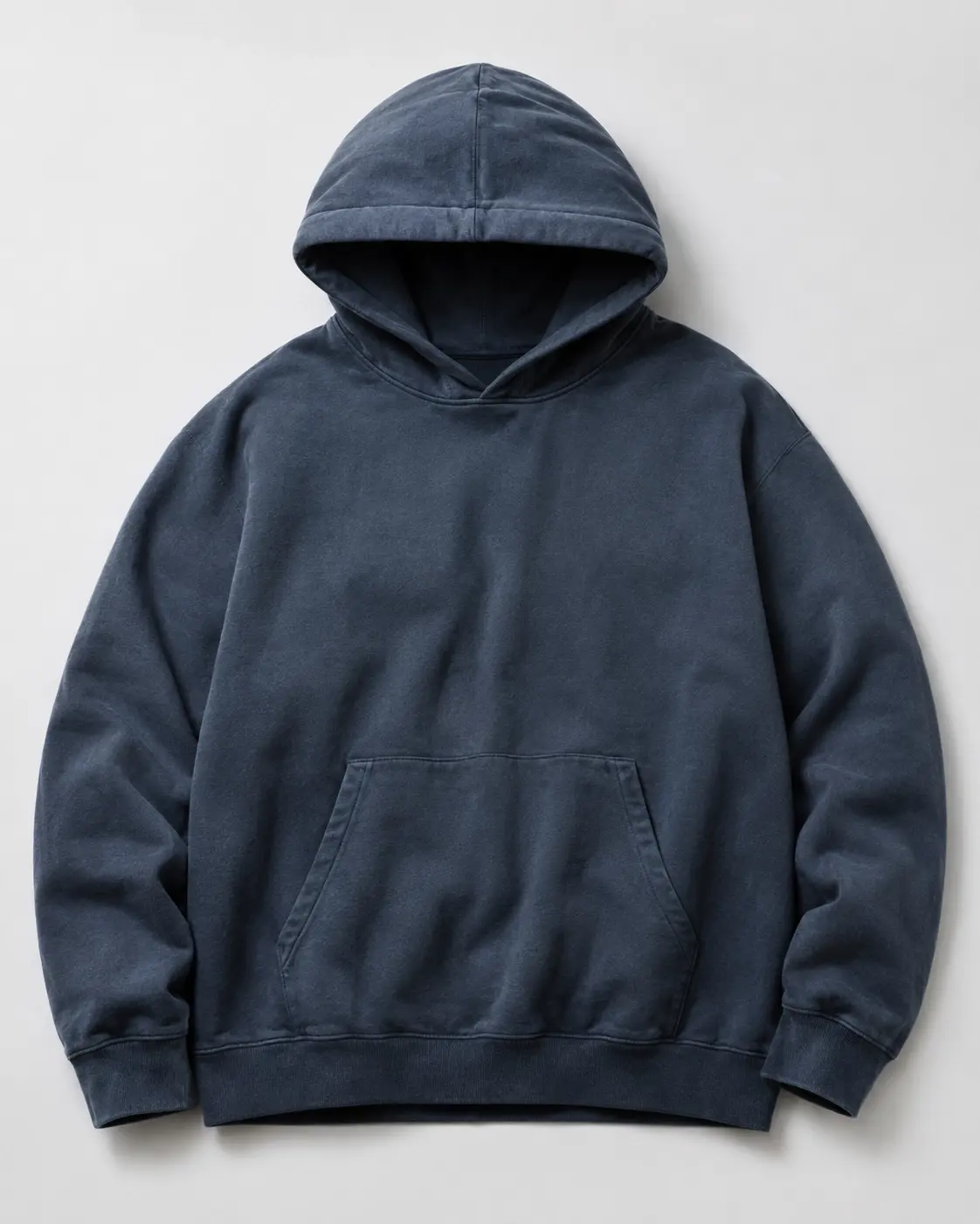 Garment dyed hoodies with rich color depth and soft washed hand feel