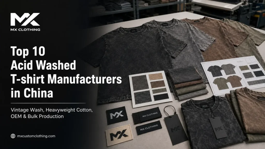 Top 10 Acid Wash T-shirt Manufacturers in China