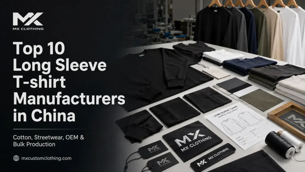 Top Long Sleeve T-shirt Manufacturers in China