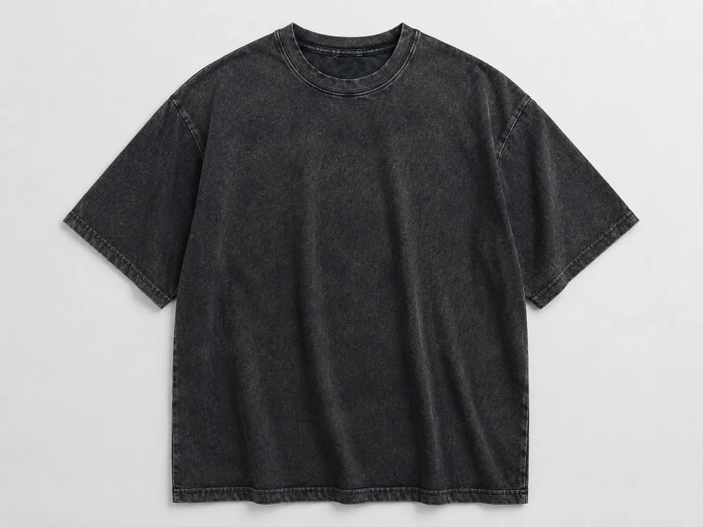 Washed oversized T-shirt with vintage faded effect