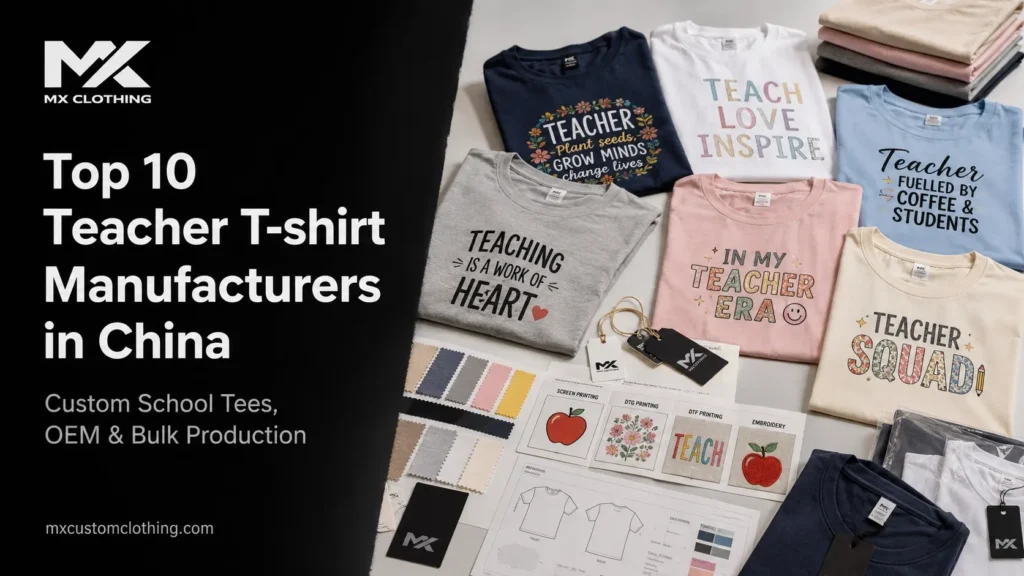Top 10 Teacher T-shirt Manufacturers in China