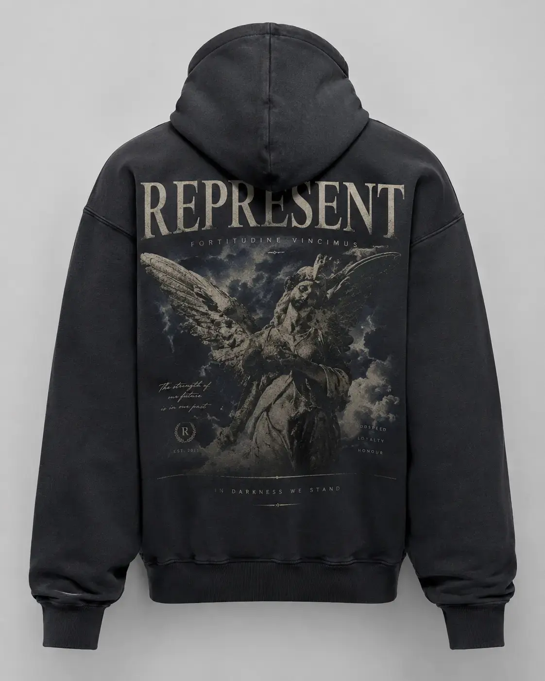 Full back graphic hoodie with large artwork placement