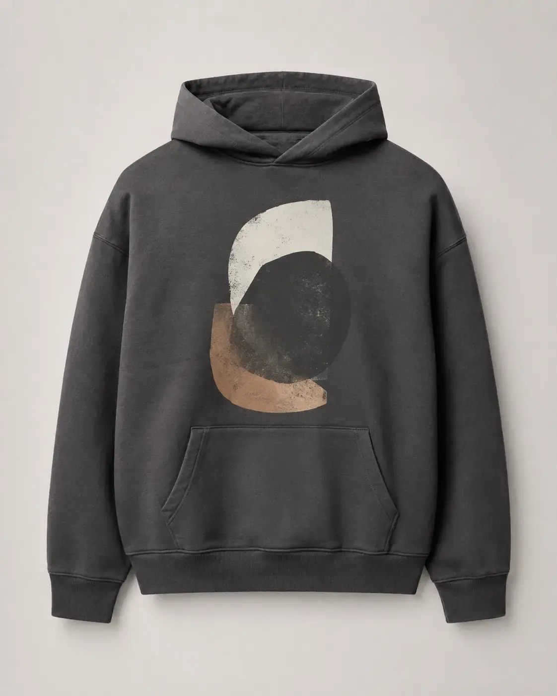 Basic graphic hoodie with centered front print