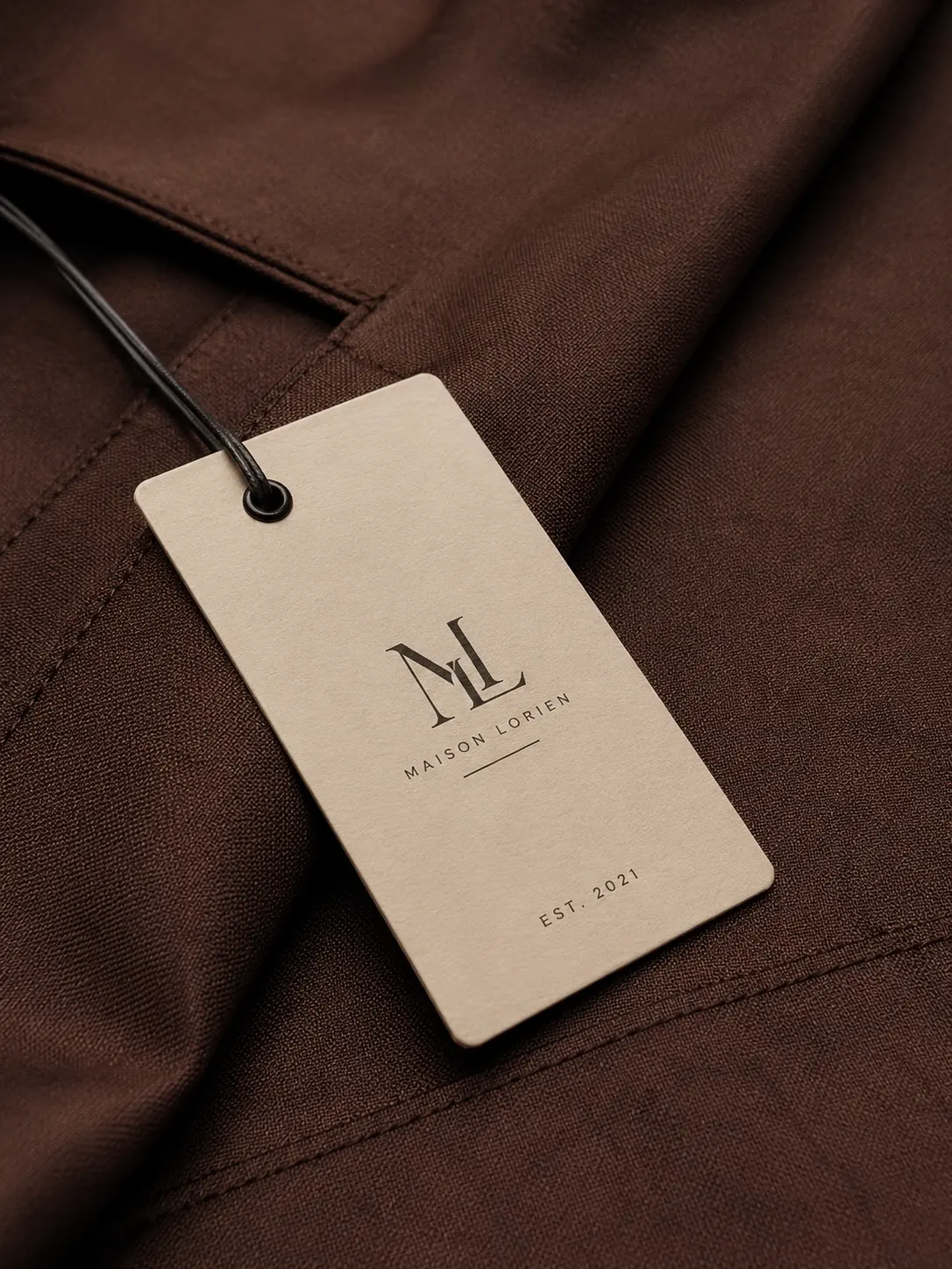 Private label clothing with custom hang tag