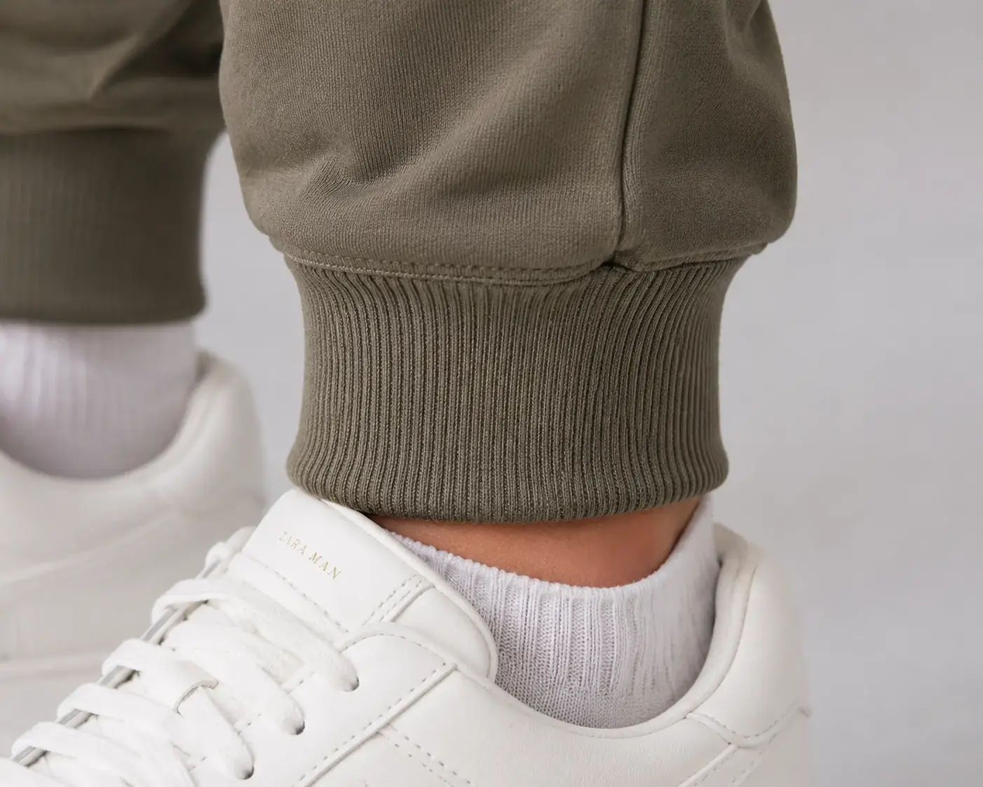 Cuffed hem detail for custom jogger pants