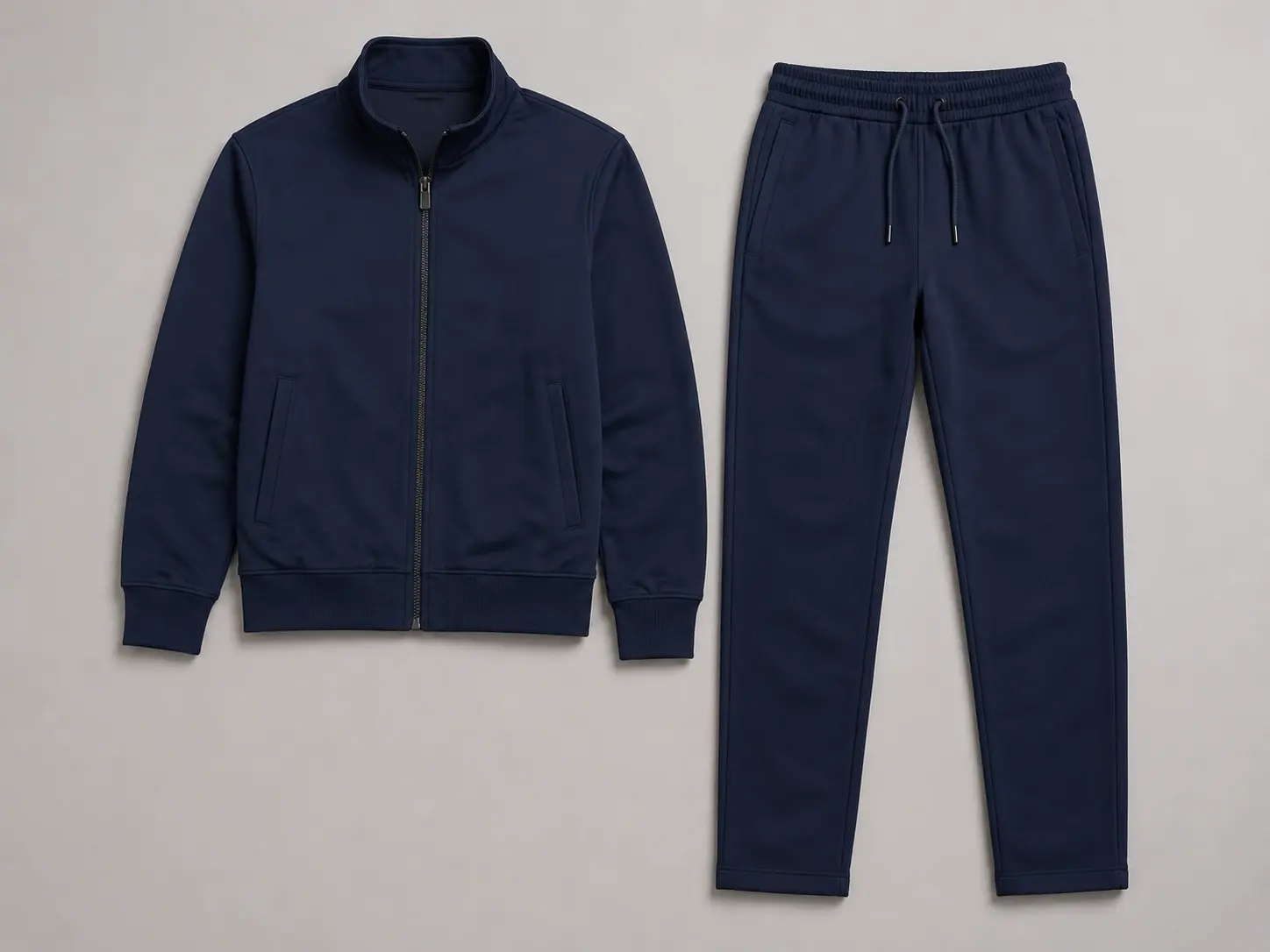 Jacket and pants matching control for custom zip-up tracksuit set