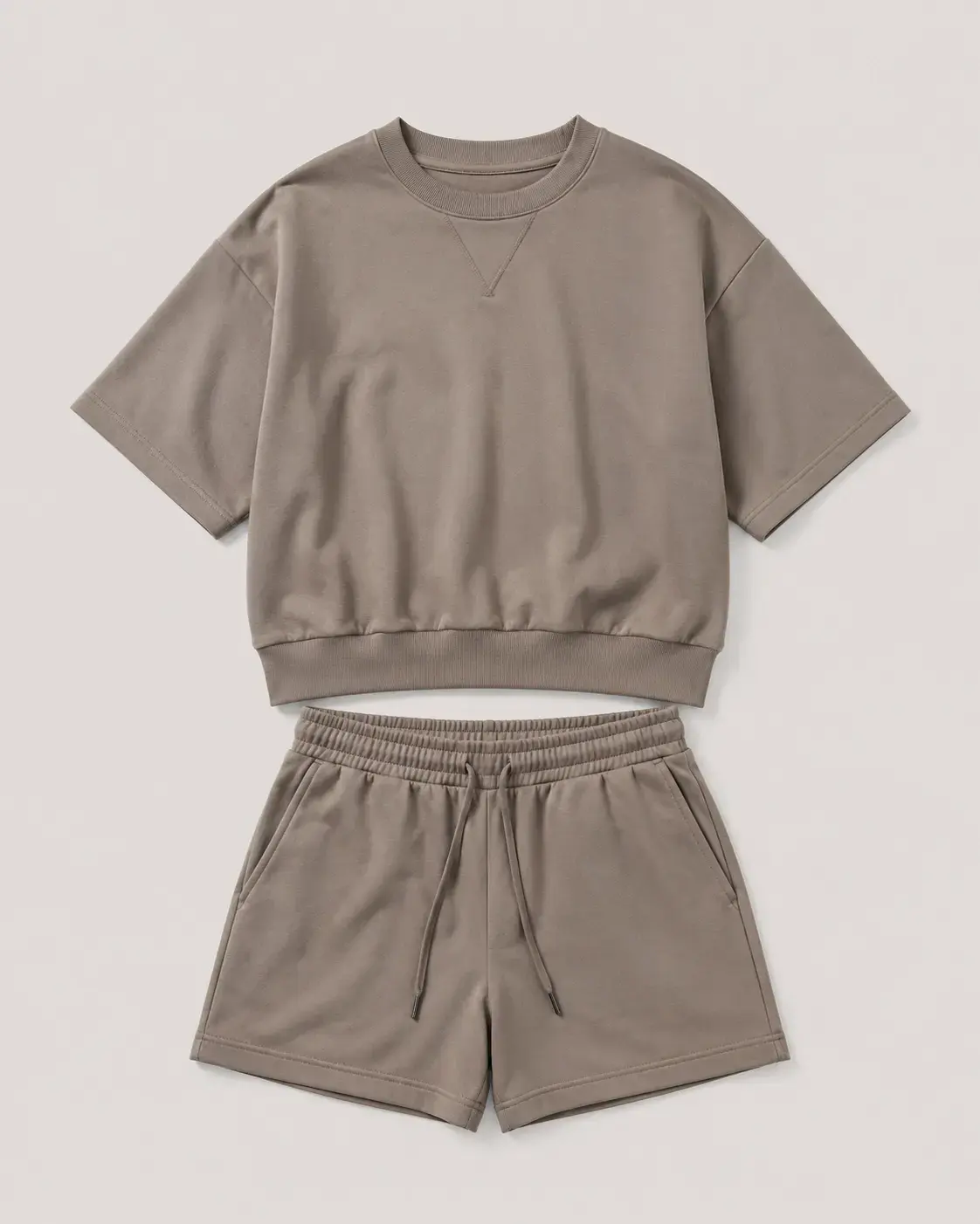 Classic custom short set with matching top and shorts