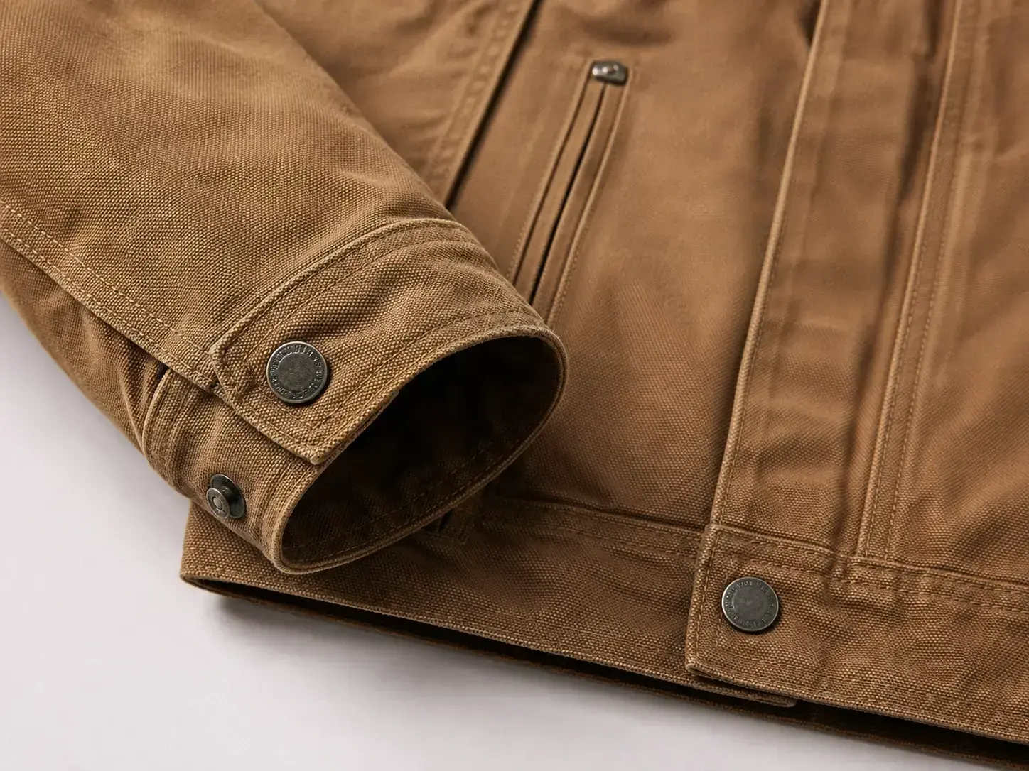 Cuff and hem construction for custom workwear jackets