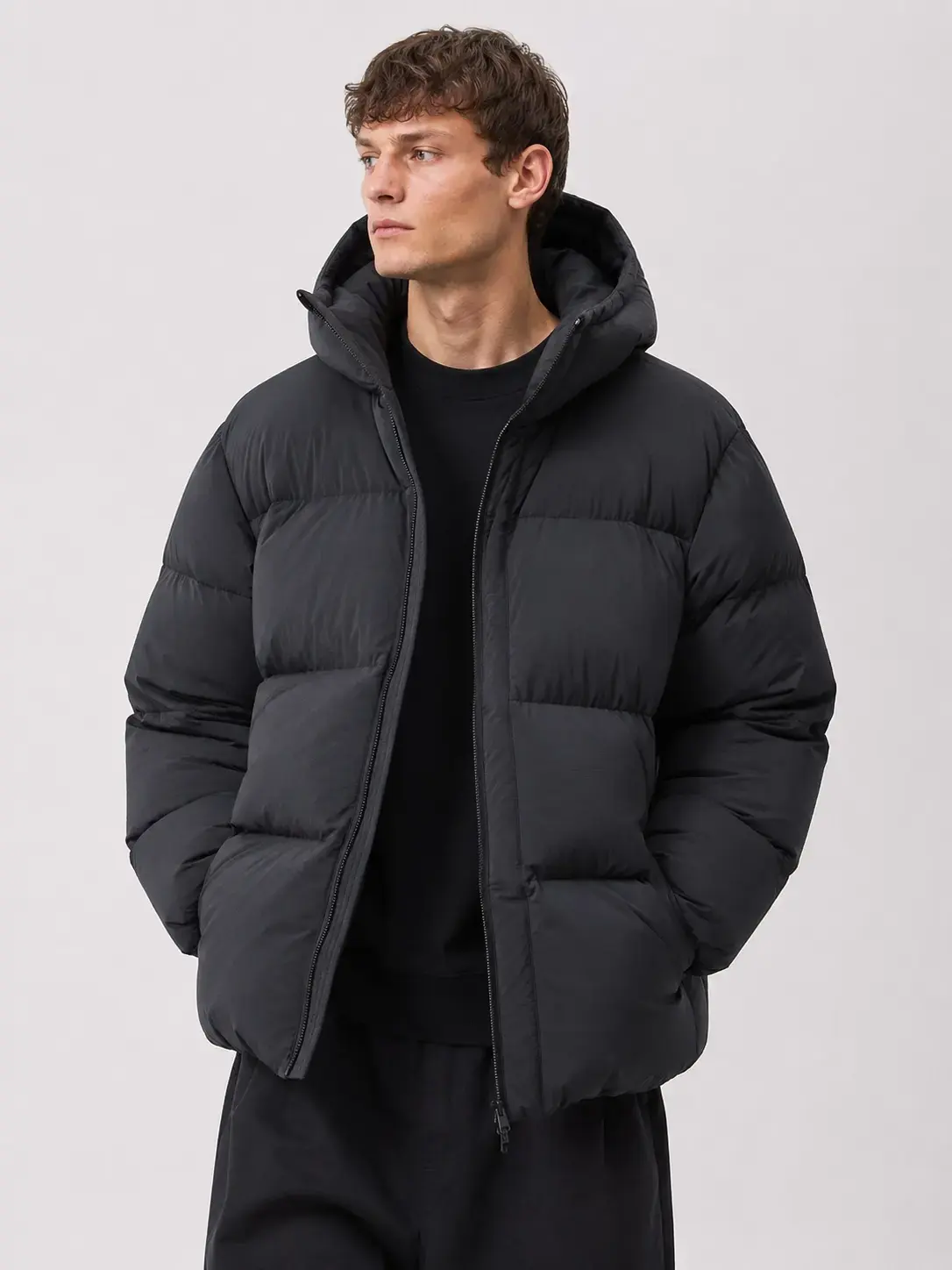 Custom oversized puffer jacket with relaxed streetwear fit