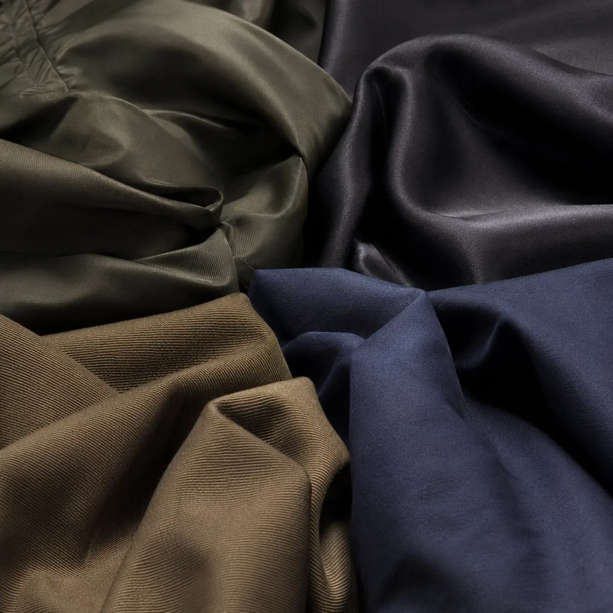 Shell fabric texture for custom bomber jacket manufacturing
