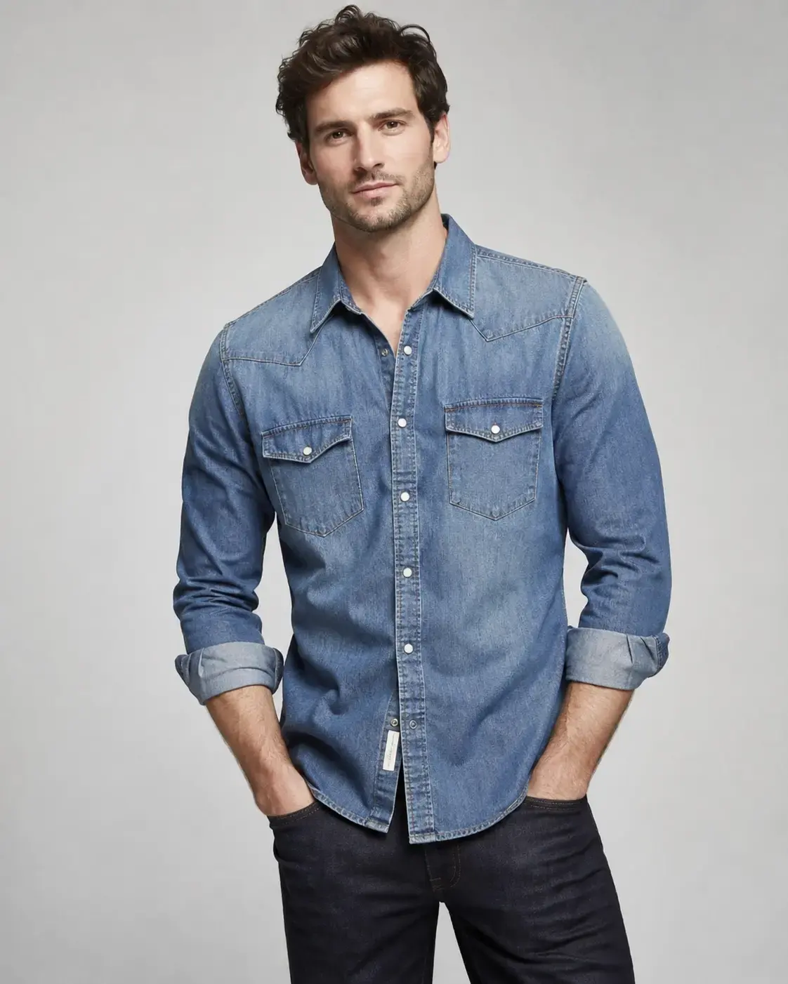 Custom denim shirts for fashion and private label brands